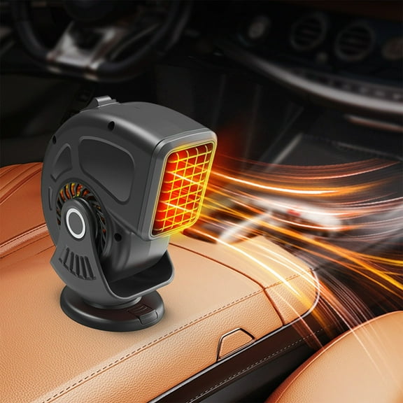 Newxiaaa Portable Car Heater, Smart Mini Personal Heater, Desktop Heater Household Vertical Small Electric Heater For Office Under Desk Quiet, 2024 Upgraded 11x15x6cm (Black)