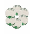 thumbnail image 7 of 15 Inch Round Placemats Set of 6, St. Patrick's Day Non Slip Heat Insulation PP Table Mats, Green Shamrocks Leaf Polka Dots Beige Washable Place Mats for Kitchen Dining Party Table Decor, 7 of 7