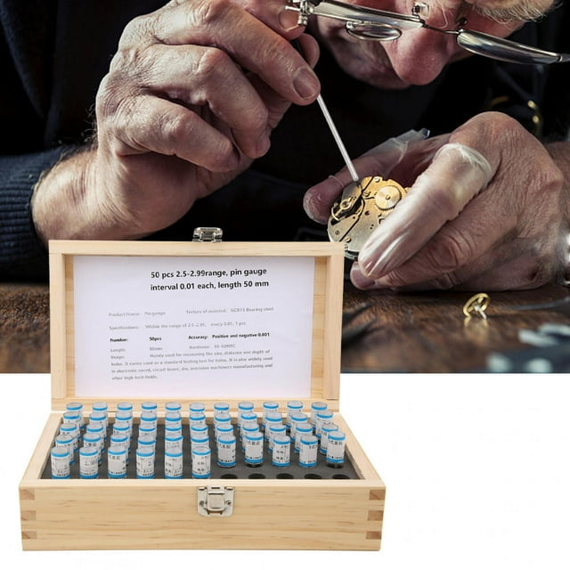 FLAMEEN 2.5-2.99 Gauge Pin Assortment, Easy To Use 2.5-2.99 Pin Gauge Set, For Industrial Tools Parts Industrial Equipment Accessories
