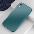 thumbnail image 1 of Frosted Glass Cases for iPhone X Xs XR 11 12 Pro Max 12Mini 7 8 Plus Anti-Fingerprint Liquid Silicone Luxury Cover, 1 of 6
