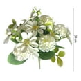 thumbnail image 6 of Sunjoy Tech Artificial Flower 15 Bulbs Chrysanthemum No Wither No Watering Full Vitality Good Details Photo Prop Table Centerpiece Wedding Party Decor Fake Flower, 6 of 8