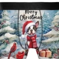 thumbnail image 4 of Merry Christmas Boston Terrier Enjoys Woofmas Winter Xmas Holiday All Over Print Boxer Briefs Underwear for Men Dad Gentleman Dog Lover Gifts - 02022, 4 of 6