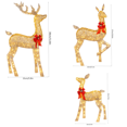 thumbnail image 4 of Lighthouse Deer Family Set Outdoor Christmas Decorations Christmas Lights Reindeer Christmas Decorations Christmas Lights Deer Set for Indoor Outdoor Lawn Decorations, 4 of 5