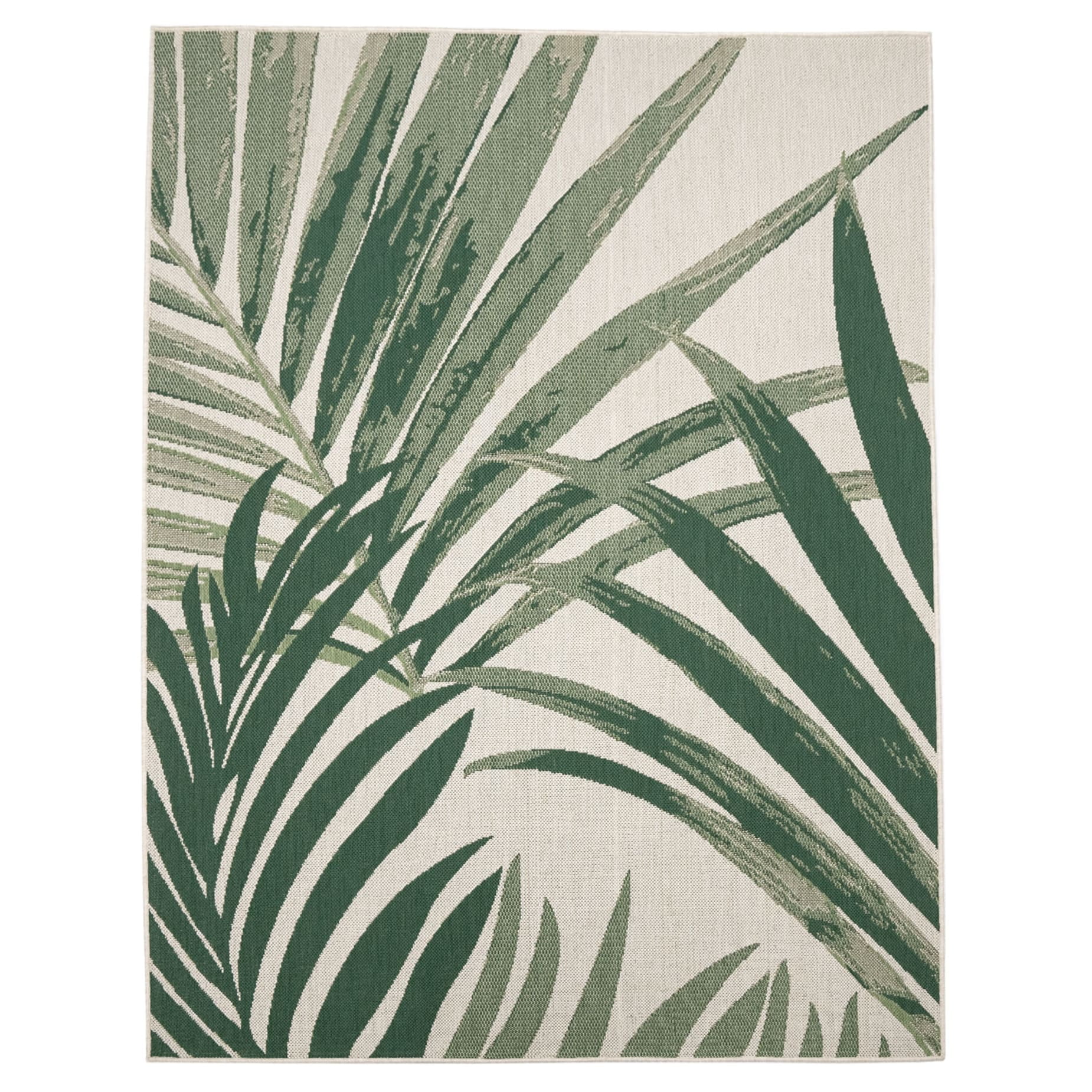 Paco Home In- & Outdoor Rug with with Jungle Design in Green - 7'10" x 11'2" (8'x11')