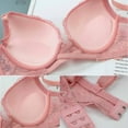 thumbnail image 6 of Tbopshirt Bras for Women Clearance Ladies Sexy Suit French Sexy Ultra-thin Flower Pattern Underwire Thin Lace Bra Set, 6 of 7