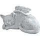 thumbnail image 1 of Estatua Lápida Honoraria JM Gato Ángel Memorial 25,5 cm Poliresina Piedra Antigua, 1 of 4
