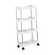thumbnail image 4 of Carro de almacenamiento con ruedas, carrito utilitario rodante, carrito organizador de baño extraíble, carrito de almacenamiento de cocina para cuarto 4 capas ensanchadas, 4 of 8