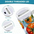 thumbnail image 3 of Yayeee 30oz Stainless Steel Tumbler with Straw and Handle Double-Wall Insulated Travel Water Bottle, Watercolor Tomatoes, 3 of 8