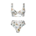 thumbnail image 4 of Daiia Cute Colorful Animal Women's Bikini Set Two Piece Swimsuit High Waisted Bikini Adjustable Straps Bikini Perfect for Beach, Pool, and Summer Vacation-Small, 4 of 9