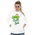 thumbnail image 4 of St Patricks Day Live Laugh Luck Women's Long Sleeve T Shirt Brisco Brands X, 4 of 6