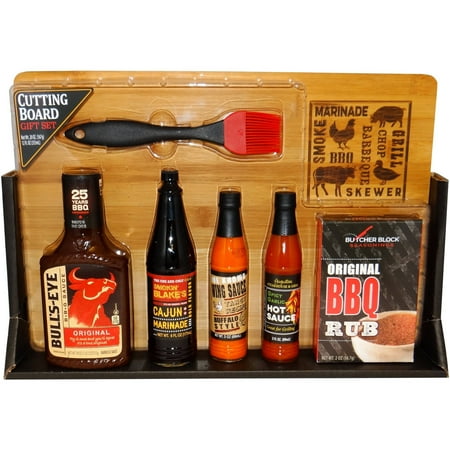 Cutting Board and Spices Holiday Gift Set, 7 pc