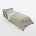 thumbnail image 3 of Ambesonne Dragonfly Bedding Set 4 Pcs, Bouquet Shabby Plant, Queen, Tan Brown Pale Pink, 3 of 3