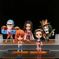 thumbnail image 3 of Anime Figure One Piece Monkey D Luffy Roronoa Zoro Kawaii Toys Q Figural Nendoroid Car Decoration PVC Model Gift, 3 of 4