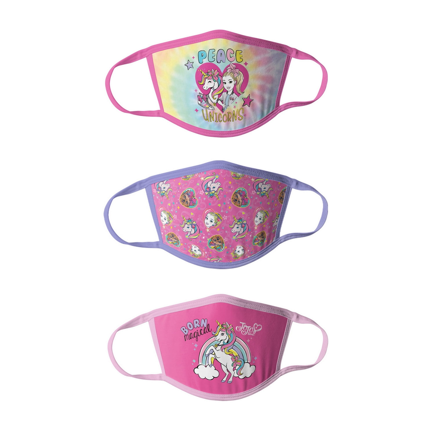 JoJo Siwa Girls Kids Face Masks - 6pk