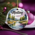 thumbnail image 2 of Montana, Yellowstone River Walks Travel Ornament – Custom Ceramic Ornament for Christmas Tree Decoration, Souvenir Gift for Travelers, Couples, Friends, Valentine Gifts 218OR130, 2 of 5