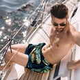 thumbnail image 2 of luoweisi Men's Beach Shorts Quick Dry Swim Trunks with Mesh Lining Crocodile L, 2 of 5