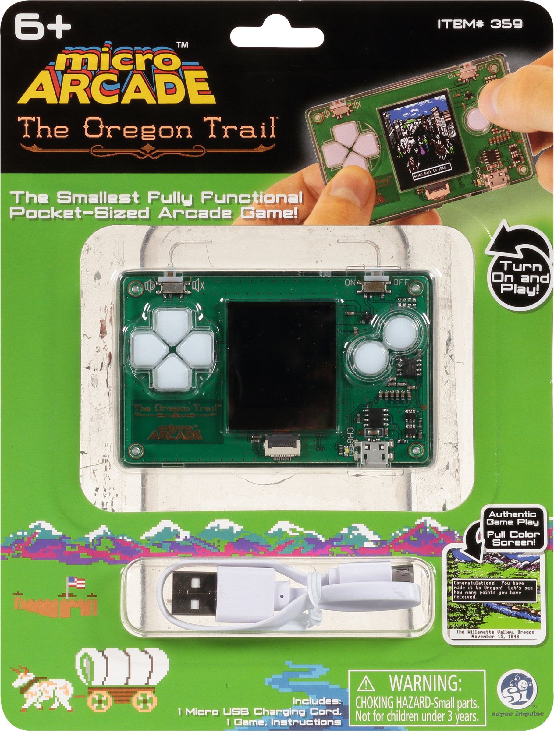 Micro Arcade Miniature Video Game | Oregon Trail - Walmart.com
