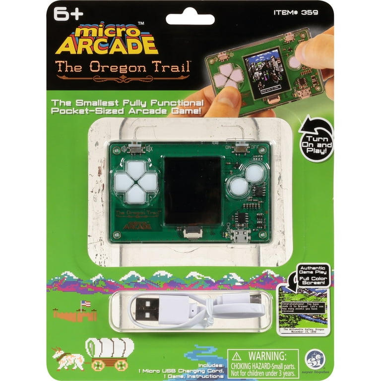 Micro Arcade Handheld Mini Machine | Small Oregon Trail Video Game