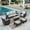 Light Gray, variant on SUMMIT LIVING 7-Seat Wicker Patio Furniture Set with 2 Swivel Chairs & 3-Seat Sofa & Coffee Table with 2 Ottoman, Outdoor Sectional Conversation Set, Blue