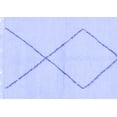 thumbnail image 1 of Ahgly Company Indoor Rectangle Solid Blue Modern Area Rugs, 7' x 9', 1 of 4