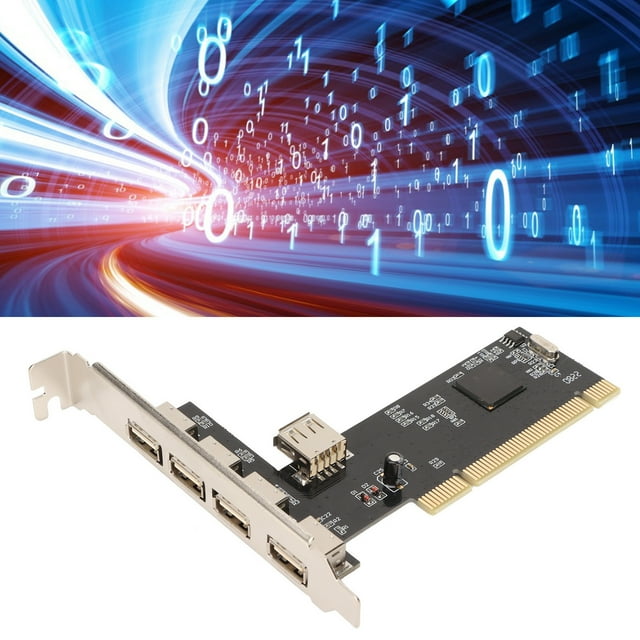 PCI To USB 2.0 5 Port Expansion Card, PCI To USB2.0 Internal Expansion Card Wide Applicability For PC