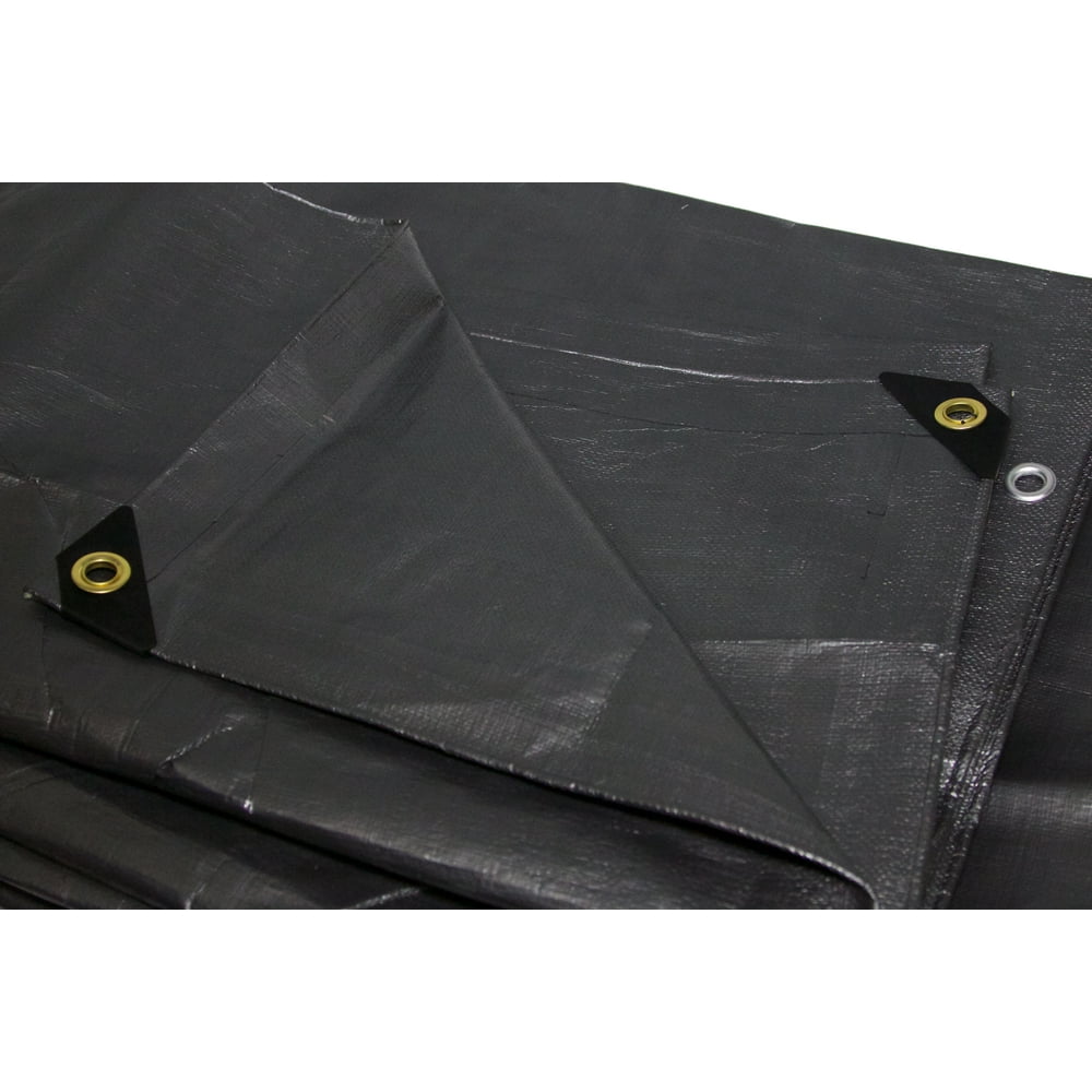 Harpster Tarps 6' x 8' Heavy Duty Silver 6 oz. Poly Tarp 12 Mil