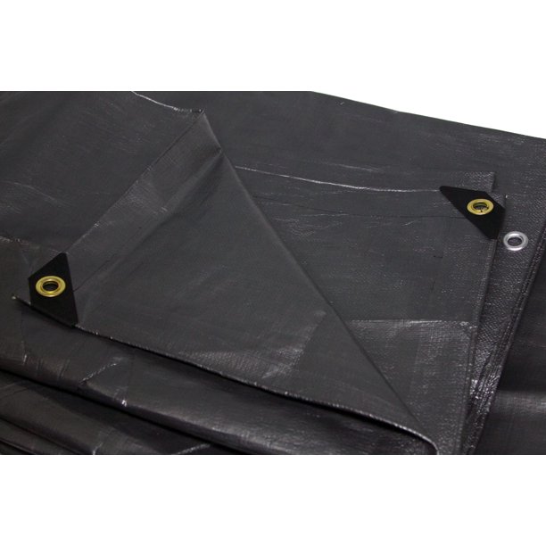 Harpster Tarps 20' x 30' Heavy Duty Silver 6 oz. Poly Tarp 12 Mil