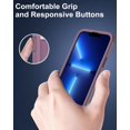 thumbnail image 5 of for iPhone 13 Pro Max Phone Case, with Tempered Glass Screen Protector, Dust-Proof Port Cover, Full Body Non-Slip Rubber Covered, Wear-Resistant & Drop-Proof, Pink/Purple, 5 of 16