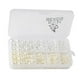 thumbnail image 5 of Lote de 1000 piezas de cuentas redondas sueltas con apariencia de perlas para decoración de uñas. blanco y beige SIN AGUJERO, 5 of 9
