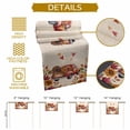 thumbnail image 5 of ERUNPONLY Fall Red Truck Table Runner - 72 Inch Long Thanksgiving Sunflower Turkey Maple Leaf Linen Cotton Linen Dress Scarves Farmhouse Table Runner for Kitchen Dining, Coffee Table, 16" x 72", 5 of 8