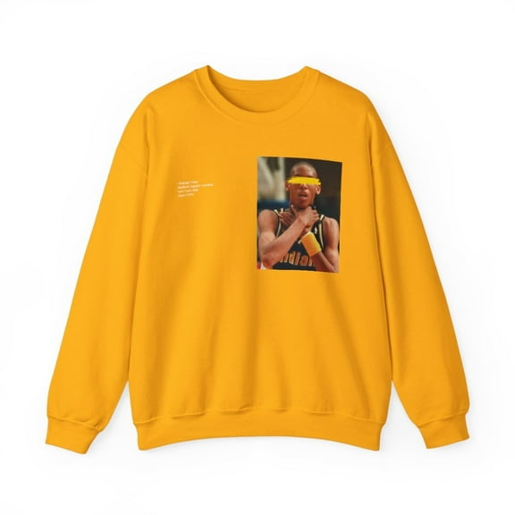 Haliburton Wear Reggie Miller Choked basketball Unisex Heavy Crewneck Sweatshirt-KBRM3101-S18-Gold-M