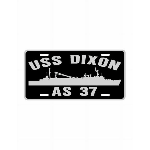 USS DIXON AS 37 Aluminum License Plate Military Navy USN Car Truck RV PL001