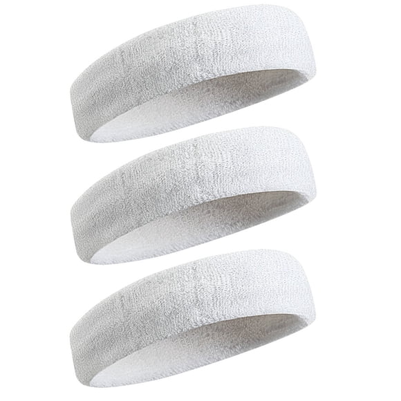 BEACE Bandas para el sudor Diadema deportiva para hombres y mujeres - Banda para el sudor de tela de rizo de algodón atlético que absorbe la humedad para tenis, baloncesto, correr, gimnasio, hacer eje