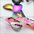 thumbnail image 5 of Rainbow Stainless Steel Dinner Spoon Valentine'S Day Love Themed Serving Spoon Table Household Cutlery Utensils Sturdy Colorful Spoon Silverware, 5 of 7
