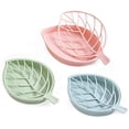 thumbnail image 1 of Pack de 3 Porte-Savon en Forme de Feuille Double Couche, 1 of 1