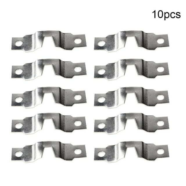Greenne 10/50 Pcs Crochet Matériel Cadre Photo Argent Bande Droite Horizontale