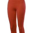 thumbnail image 4 of A2Y Women's High Waist Super Soft Cotton Full Length Leggings Copper L, 4 of 6
