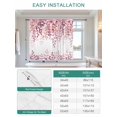 thumbnail image 6 of Pink Eucalyptus Leaves Tie Up Curtains for Windows 45 Inch Length Balloon Curtains Kitchen Adjustable Balloon Window Shade Summer Botanical Watercolor Tie Up Valance Bathroom Curtain Window 52"x45", 6 of 6