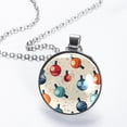 thumbnail image 2 of Bowling Glass Circular Pendant Necklace - Stylish Jewelry Statement Piece, 2 of 5
