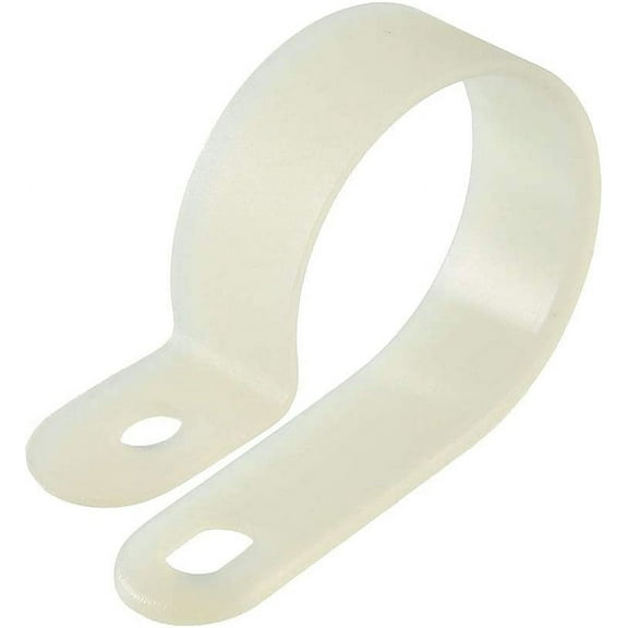 Nylon R-Type Clamp Organizer Cord Clips for Wire Management Fit Cable Dia 26mm UC-6.5 15Pcs