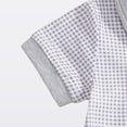 thumbnail image 4 of Splozh Boy Baby Short Set Baby Boy Summer Clothes Button up Short Sleeve Top Shorts Set Toddler Soft Outfit Grey,6-12 Months, 4 of 8