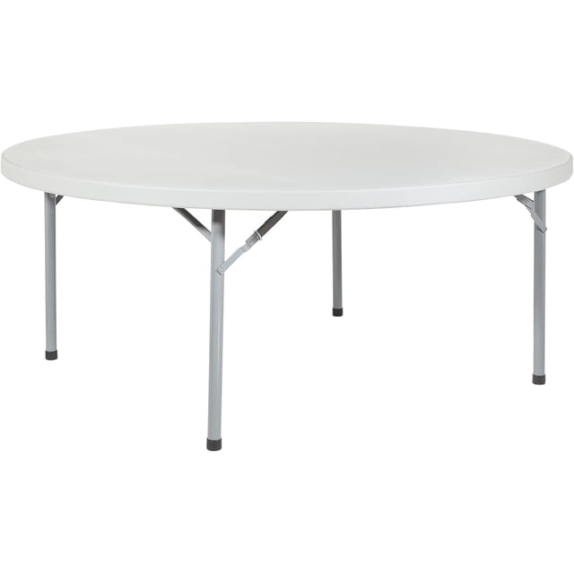 Table Pliante Centrale Rectangulaire Polyvalente en Résine pour Bureau, Longue, à Hauteur Réglable