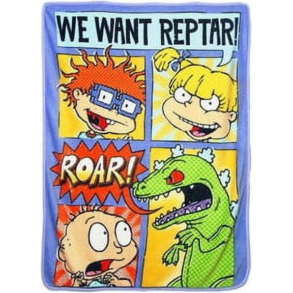 Super Soft Throws - Nick Rewind - Comic Strip Rugrats New 45x60" Blanket