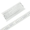 thumbnail image 1 of 0.5 Inch x 10 Yards Sequin Ribbon Trim Strip for Crafts Embellishments, Laser Silver, 1 of 7