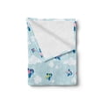 thumbnail image 2 of Plane Soft Flannel Fleece Blanket, Cartoon Style Sky with Airplanes and Clouds Swirls Scrapbook Design Pattern, Cozy Plush for Indoor and Outdoor Use, 50" x 60", Baby Blue White Pink, by Ambesonne, 2 of 5
