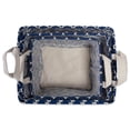 thumbnail image 2 of Home Decorative Pe-Coated Nesting Fabric Bin Set - Nautical Blue, 2 of 5