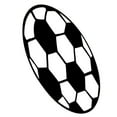 thumbnail image 3 of SOPOTUTU Soccer Rug for Bedroom Polyester Decorative Area Rug Football 1Pack, 3 of 8