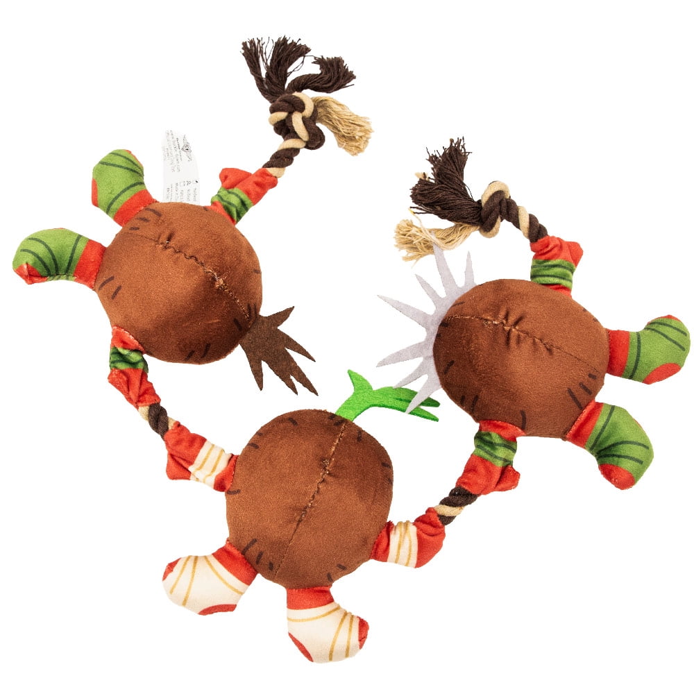 Disney Dog Toy, Moana Kakamora Three Coconut Monster Poses, Plush Rope