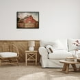 thumbnail image 3 of Stupell Industries Vintage Rustic Barn Landscape Painting Black Framed Art Print Wall Art, 30 x 24, 3 of 9