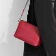 thumbnail image 5 of Bolso de hombro de piel de vaca de primera capa Bolso cruzado de moda Casual para el trabajo (Rojo), 5 of 5